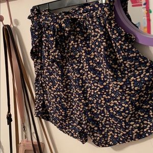 Floral Shorts w/ belt